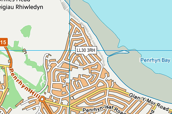 LL30 3RH map - OS VectorMap District (Ordnance Survey)