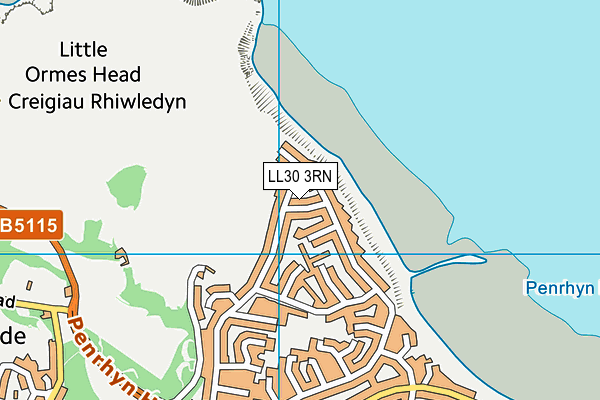 LL30 3RN map - OS VectorMap District (Ordnance Survey)