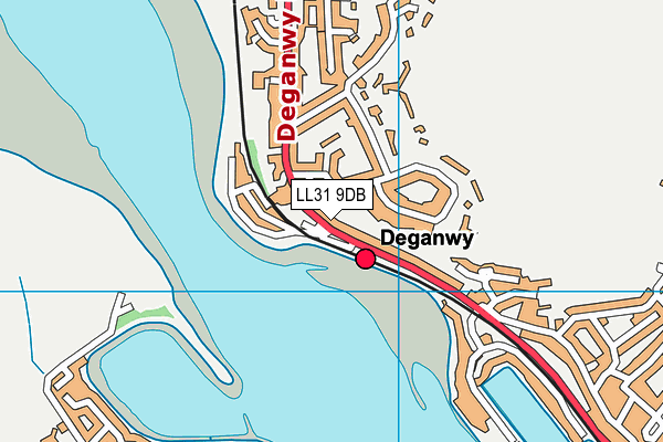 LL31 9DB map - OS VectorMap District (Ordnance Survey)