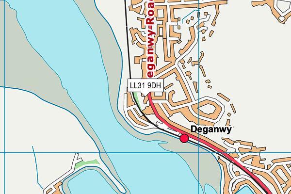 LL31 9DH map - OS VectorMap District (Ordnance Survey)