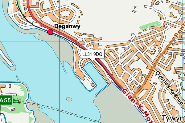 LL31 9DQ map - OS VectorMap District (Ordnance Survey)