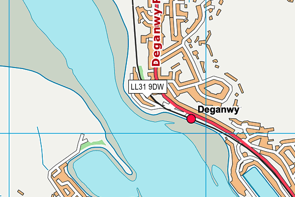 LL31 9DW map - OS VectorMap District (Ordnance Survey)