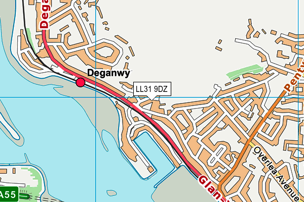 LL31 9DZ map - OS VectorMap District (Ordnance Survey)