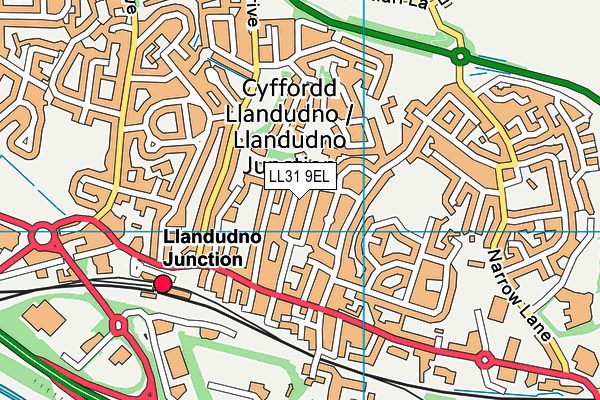LL31 9EL map - OS VectorMap District (Ordnance Survey)