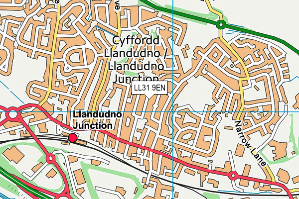 LL31 9EN map - OS VectorMap District (Ordnance Survey)