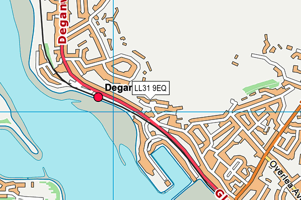 LL31 9EQ map - OS VectorMap District (Ordnance Survey)