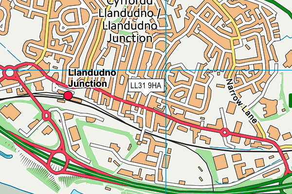 LL31 9HA map - OS VectorMap District (Ordnance Survey)