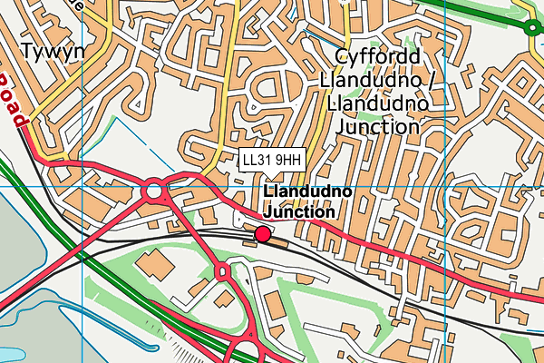 LL31 9HH map - OS VectorMap District (Ordnance Survey)