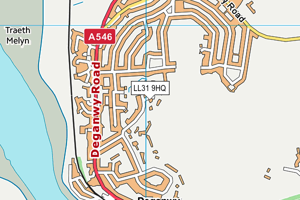 LL31 9HQ map - OS VectorMap District (Ordnance Survey)