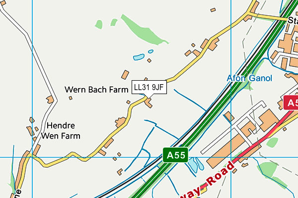 LL31 9JF map - OS VectorMap District (Ordnance Survey)