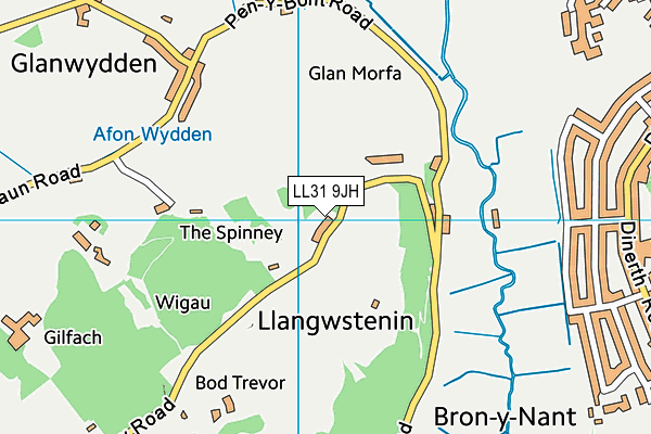 LL31 9JH map - OS VectorMap District (Ordnance Survey)