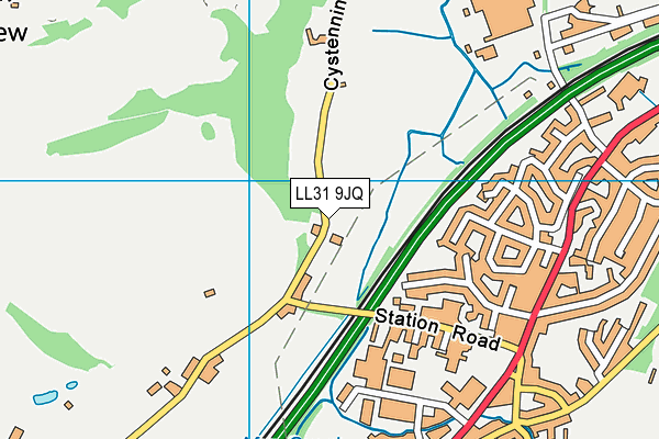 LL31 9JQ map - OS VectorMap District (Ordnance Survey)