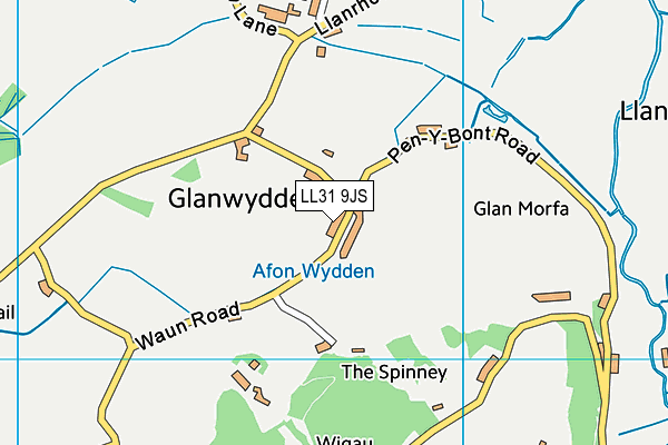 LL31 9JS map - OS VectorMap District (Ordnance Survey)