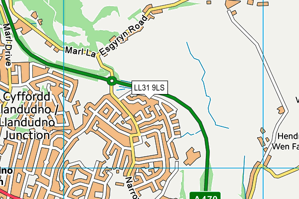 LL31 9LS map - OS VectorMap District (Ordnance Survey)