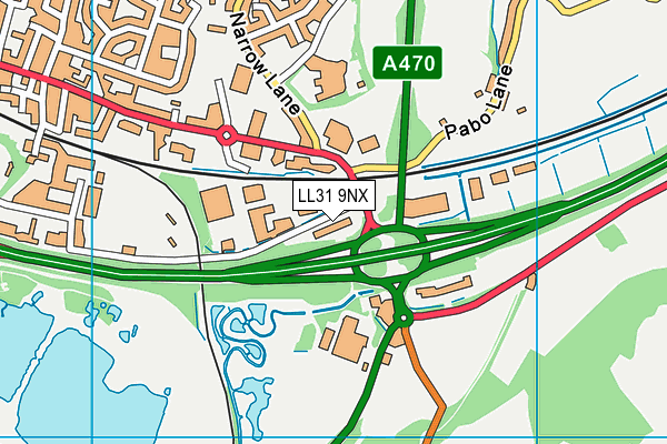 LL31 9NX map - OS VectorMap District (Ordnance Survey)