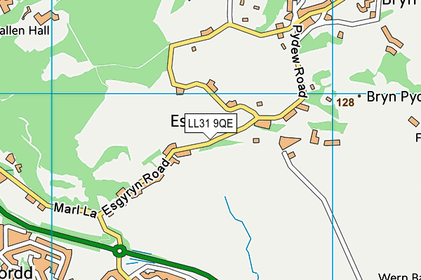LL31 9QE map - OS VectorMap District (Ordnance Survey)