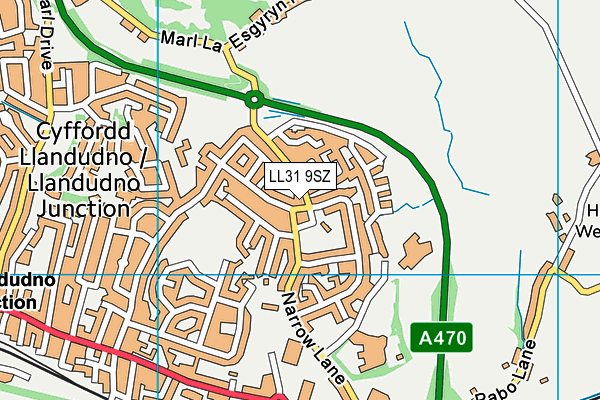 LL31 9SZ map - OS VectorMap District (Ordnance Survey)