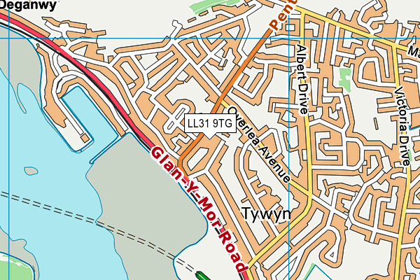 LL31 9TG map - OS VectorMap District (Ordnance Survey)