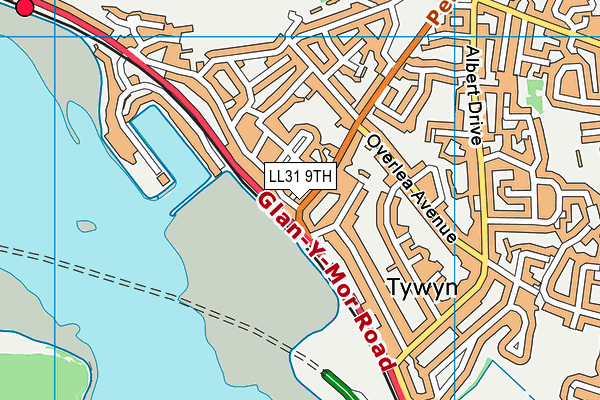 LL31 9TH map - OS VectorMap District (Ordnance Survey)