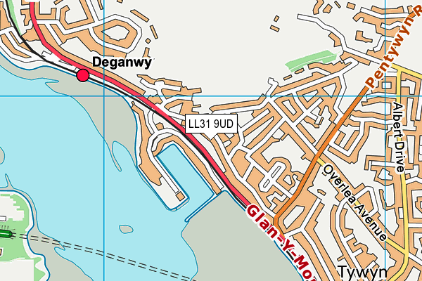 LL31 9UD map - OS VectorMap District (Ordnance Survey)