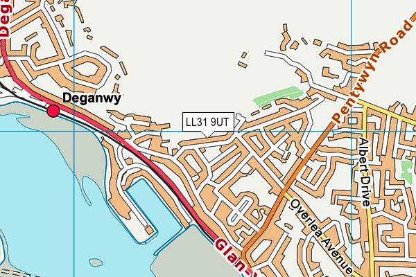 LL31 9UT map - OS VectorMap District (Ordnance Survey)