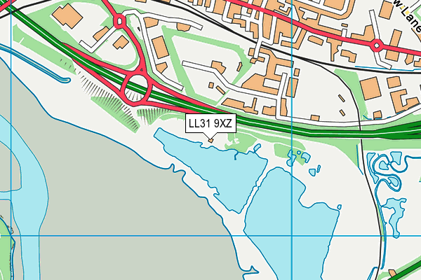 LL31 9XZ map - OS VectorMap District (Ordnance Survey)