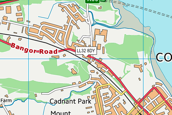LL32 8DY map - OS VectorMap District (Ordnance Survey)