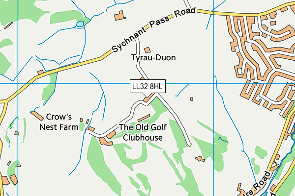 LL32 8HL map - OS VectorMap District (Ordnance Survey)