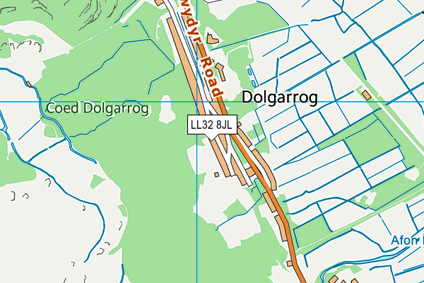 LL32 8JL map - OS VectorMap District (Ordnance Survey)