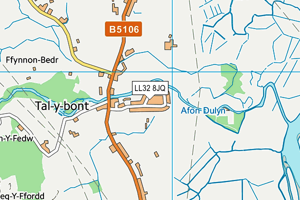 LL32 8JQ map - OS VectorMap District (Ordnance Survey)