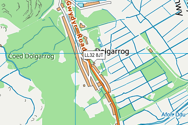 LL32 8JT map - OS VectorMap District (Ordnance Survey)