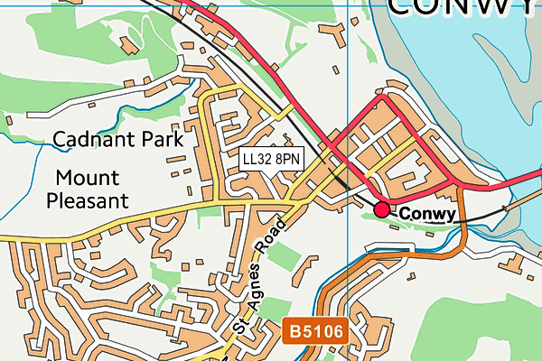 LL32 8PN map - OS VectorMap District (Ordnance Survey)