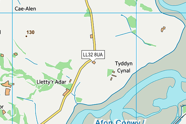 LL32 8UA map - OS VectorMap District (Ordnance Survey)