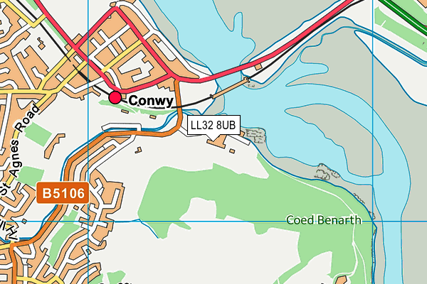 LL32 8UB map - OS VectorMap District (Ordnance Survey)