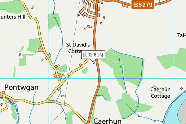 LL32 8UQ map - OS VectorMap District (Ordnance Survey)