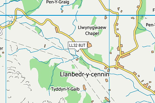 LL32 8UT map - OS VectorMap District (Ordnance Survey)