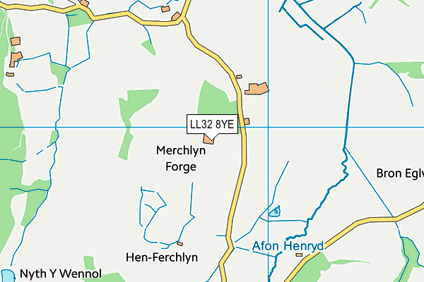 LL32 8YE map - OS VectorMap District (Ordnance Survey)