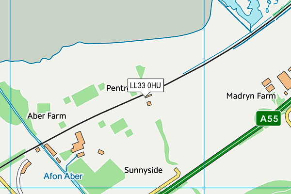 LL33 0HU map - OS VectorMap District (Ordnance Survey)