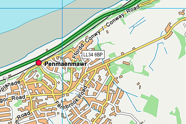 LL34 6BP map - OS VectorMap District (Ordnance Survey)