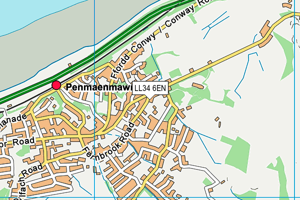 LL34 6EN map - OS VectorMap District (Ordnance Survey)