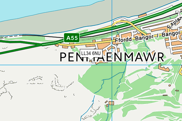 LL34 6NU map - OS VectorMap District (Ordnance Survey)