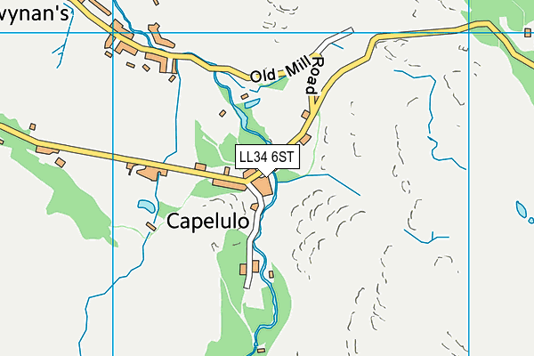 LL34 6ST map - OS VectorMap District (Ordnance Survey)