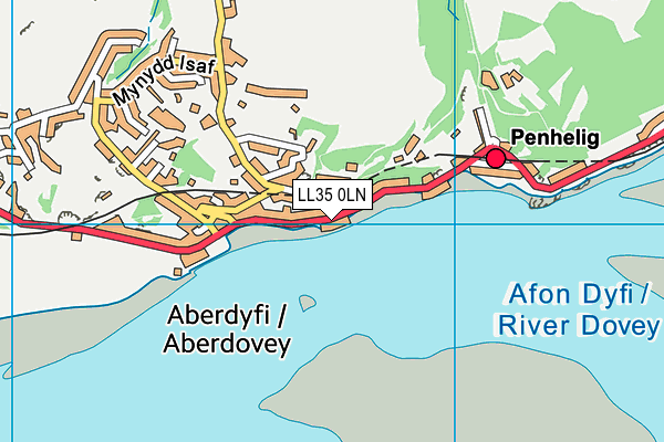 LL35 0LN map - OS VectorMap District (Ordnance Survey)