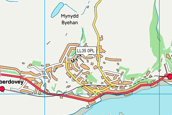 LL35 0PL map - OS VectorMap District (Ordnance Survey)