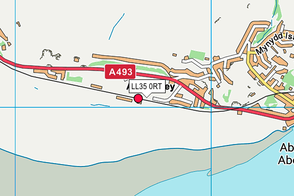 LL35 0RT map - OS VectorMap District (Ordnance Survey)