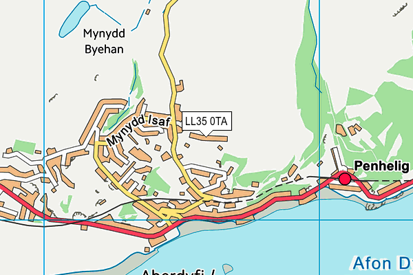 LL35 0TA map - OS VectorMap District (Ordnance Survey)