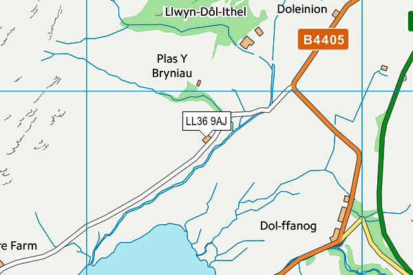 LL36 9AJ map - OS VectorMap District (Ordnance Survey)