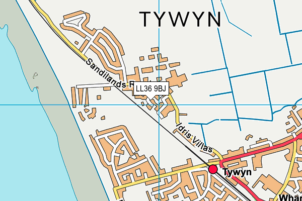 LL36 9BJ map - OS VectorMap District (Ordnance Survey)