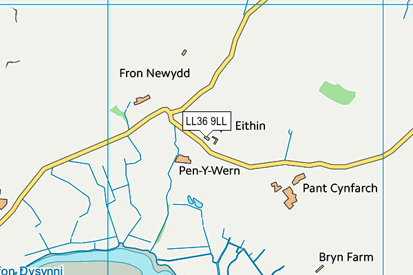 LL36 9LL map - OS VectorMap District (Ordnance Survey)