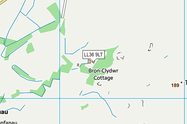 LL36 9LT map - OS VectorMap District (Ordnance Survey)